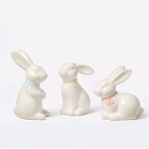 Ceramic Bunny Rabbit Set of 3